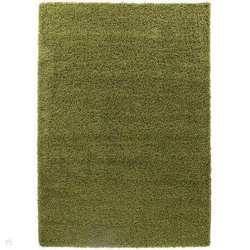 Oxford OXF00 Plain Plush Soft Stain-Resistant Textured Polypropylene Shaggy Green Rug-Desire Rugs-Rug Love - The Most Loved Rug Store